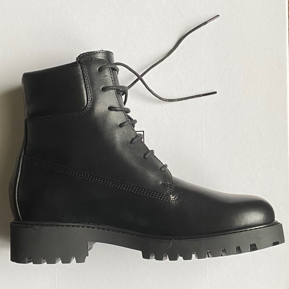 NWT TOTEME The Husky Leather Combat Boots - Sz IT 36(6) - Picture 3 of 16